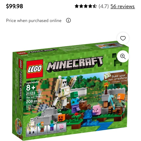 NIB LEGO Minecraft 21123 The Iron Golem - Picture 3 of 5